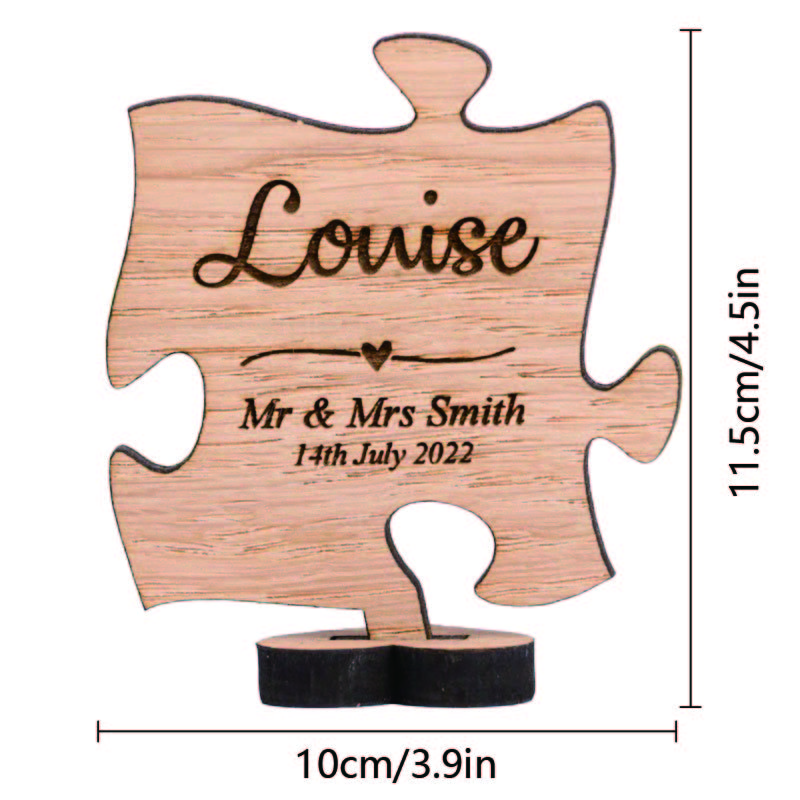 Personalized Wooden Wedding Plaque  Decoration
